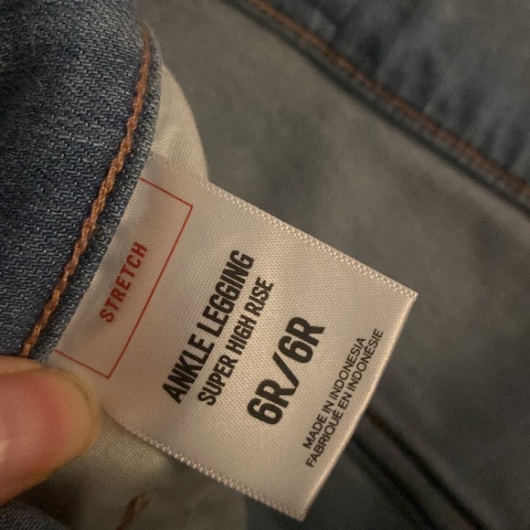 Express super high rise ankle leggings jeans nwot 6R - Picture 8 of 13